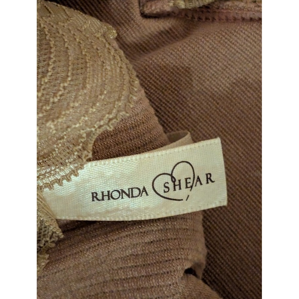 Rhonda Shear Seamless Lace Bralette Set Brown & Pink Size M Wireless Comfort - Picture 3 of 4